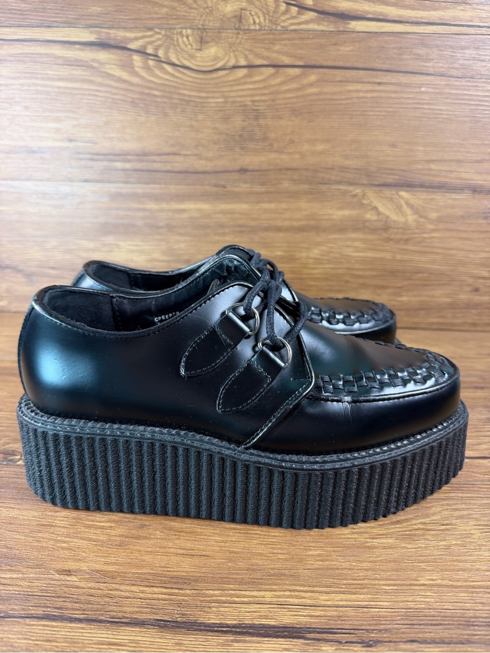Demonia V-Creeper-402 Leather Shoes Platform Sneakers Women’s Size 9 (Men’s 7) - Picture 11 of 11